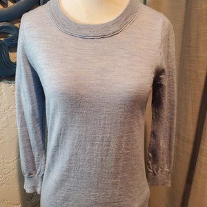 J Crew Heather Blue Sweater